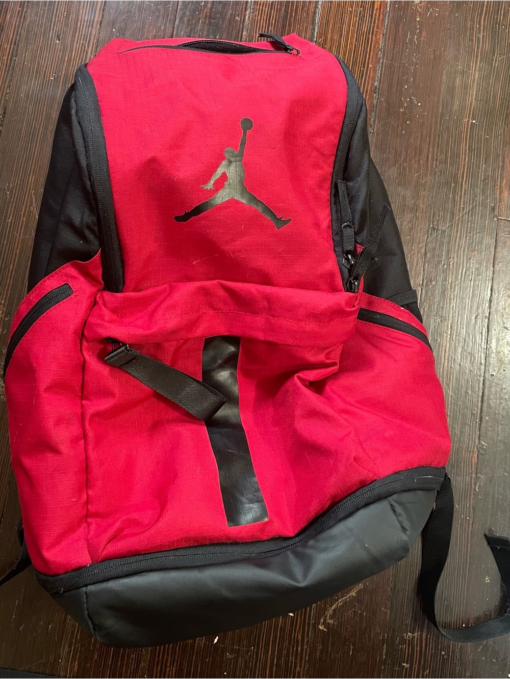 Jordan Red and Black Athletic Backpack